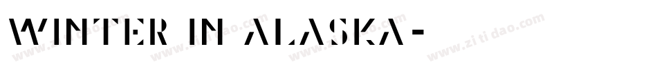 Winter in Alaska字体转换